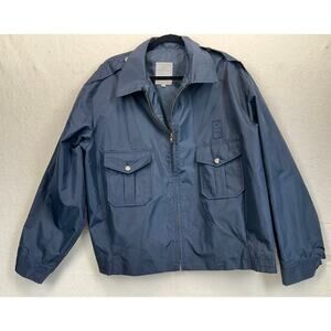 Vintage Blue Horace Small Chill Chaser XL Uniform Jacket w/ Silver Buttons